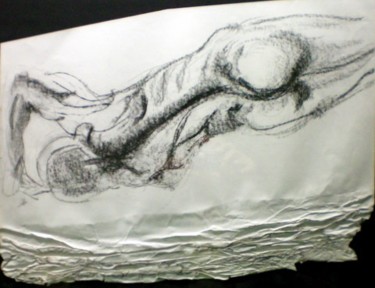 Peinture intitulée "Nu" par Catherine Ausseur, Œuvre d'art originale