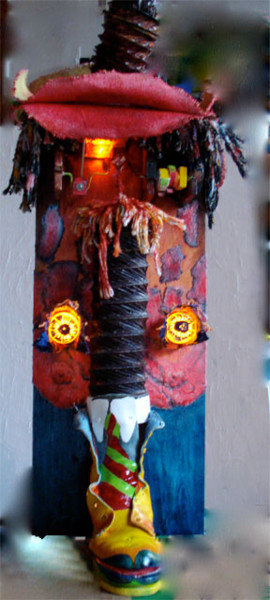 Sculpture intitulée "TOP HAT" par Gerrit Gerard Visser, Œuvre d'art originale, Techniques mixtes