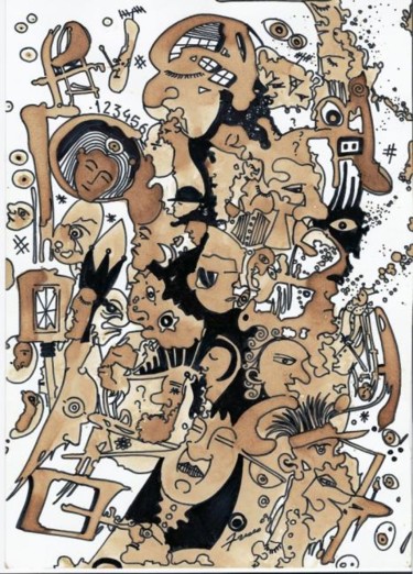 Pintura intitulada "sonhos" por Mário Fresco, Obras de arte originais, Arquitetura