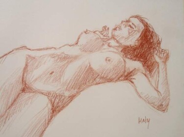 NU COUCHé Dessin intitulée "NU COUCHé" par Marcel Clerc, Œuvre d'art originale, Autre