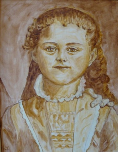Peinture intitulée "Thérèsita" par Mog, Œuvre d'art originale, Huile