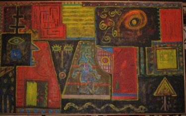 Peinture intitulée "transmission" par Zoran Komatinović, Œuvre d'art originale