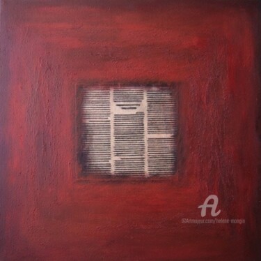 Peinture intitulée "Rouge" par Hélène Mongin, Œuvre d'art originale, Huile