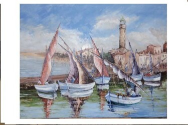 Peinture intitulée "grau du roi" par Manuel Martin, Œuvre d'art originale