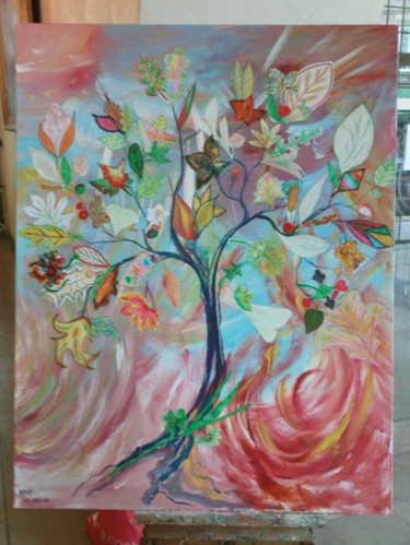 Installation intitulée "arbre de la sagesse" par Nanou, Œuvre d'art originale