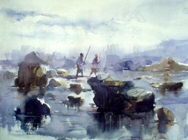 Painting titled "Landscape03" by Kishore Singh, Original Artwork