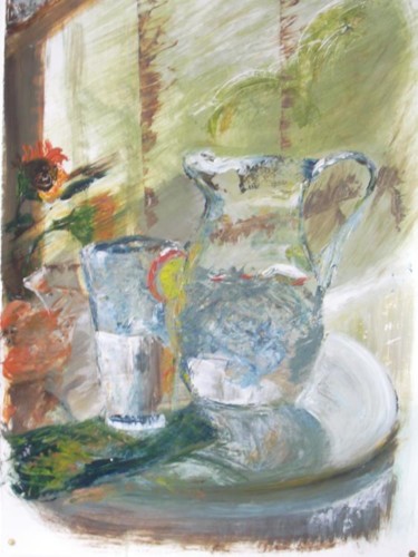 Peinture intitulée "Carafe" par Nathalie Torrents, Œuvre d'art originale