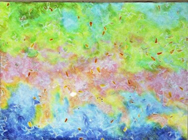 Dibujo titulada "estuario visto dal…" por Silvia Benfenati, Obra de arte original, Conté Montado en Cartulina