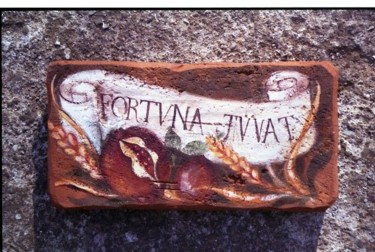 Artigianato intitolato "fortuna juvat melog…" da Silvia Benfenati, Opera d'arte originale
