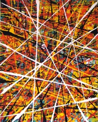 Pintura intitulada "LINHAS" por Mário Fresco, Obras de arte originais, Óleo
