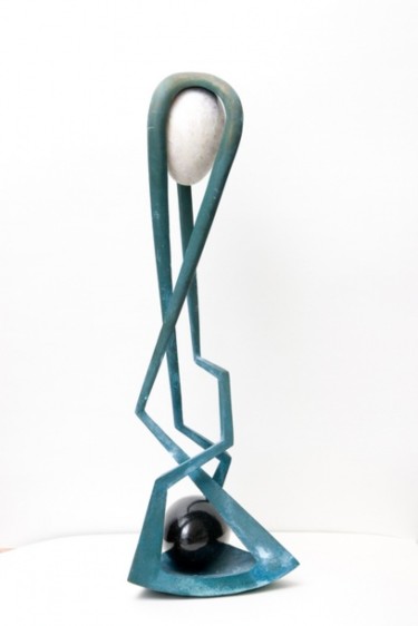 Sculptuur getiteld "Balance" door Zigmunds Bielis, Origineel Kunstwerk, Mixed Media