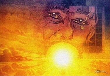 Peinture intitulée "Le CRI" par Pascal Chanier, Œuvre d'art originale