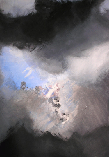 Peinture intitulée "Eclaircie" par Mab, Œuvre d'art originale, Huile