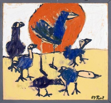 Painting titled "sunset" by Tuul, Original Artwork