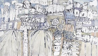 Painting titled "another working day" by Tuul, Original Artwork