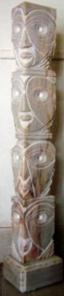 Escultura intitulada "EVOLUÇÃO" por Mário Fresco, Obras de arte originais, Pedra