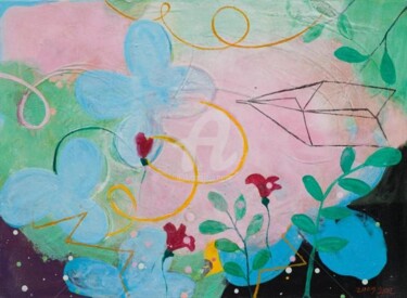 Painting titled "Variation sur le Te…" by Kim Hee-Yeon, Original Artwork, Oil