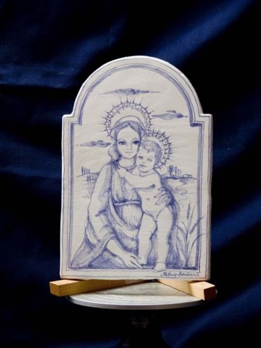 Artigianato intitolato "madonna Dellarobbia" da Silvia Benfenati, Opera d'arte originale