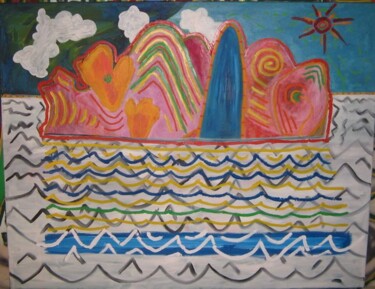 Malerei mit dem Titel "island..." von Zoran Komatinović, Original-Kunstwerk