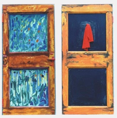 Pintura titulada "puerta bifaz" por Carlos Ardohain, Obra de arte original, Otro