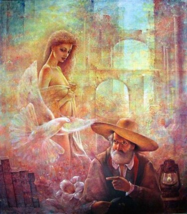 Peinture intitulée "NEWS" par Valeriy Kot, Œuvre d'art originale, Huile