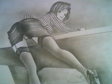 Desenho intitulada "Divulgação" por Joca Matos, Obras de arte originais