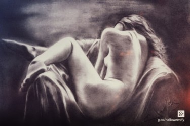 Desenho intitulada "nu" por Joca Matos, Obras de arte originais