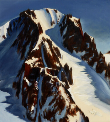 Aiguille d'Argentière 绘画 标题为“Aiguille d'Argentiè…” 由Philippe Juttens, 原创艺术品, 油