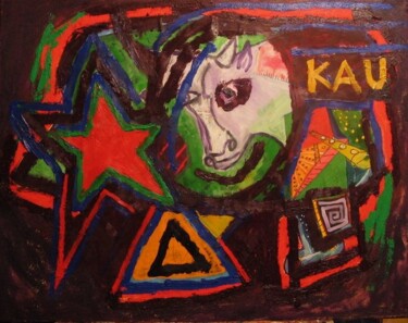 Malerei mit dem Titel "KAU" von Zoran Komatinović, Original-Kunstwerk