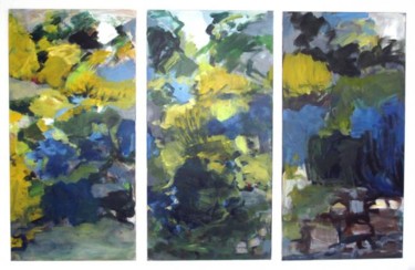 Peinture intitulée "TRIPTYQUE EN TROIS…" par Catherine Martel, Œuvre d'art originale