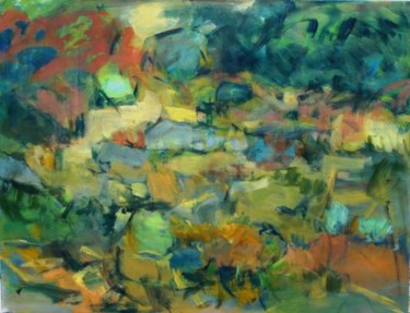 Peinture intitulée "TE QUIERO VERDE" par Catherine Martel, Œuvre d'art originale