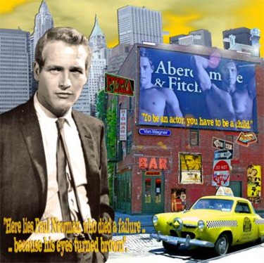 Collages intitulée "ABERCROMBIE" par Alan Berg, Œuvre d'art originale