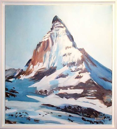 Painting titled "Le Cervin" by Philippe Juttens, Original Artwork