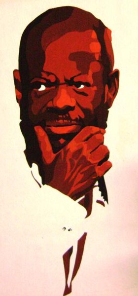 Malerei mit dem Titel "Coleman Hawkins" von Jean Pierre Belz, Original-Kunstwerk, Öl
