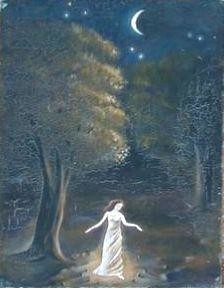 Peinture intitulée "la dernière apparit…" par Abderrahmane Abdelrafie Matallah, Œuvre d'art originale
