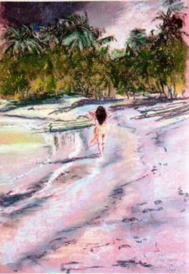 Painting titled "Helene Pouire" by Gunter Kreil, Original Artwork, Oil
