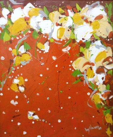 Painting titled "Wild Plumeria" by Ivy Howard, Original Artwork