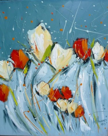 Painting titled "Love's Embrace" by Ivy Howard, Original Artwork
