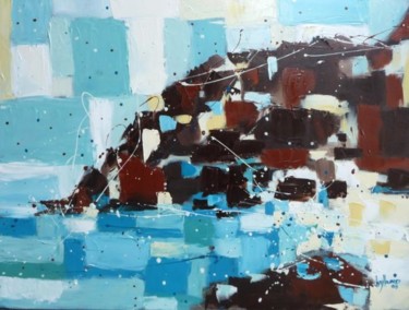 Painting titled "Hidden Beach" by Ivy Howard, Original Artwork