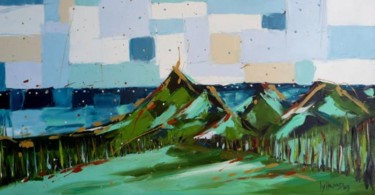 Painting titled "Mystic Land" by Ivy Howard, Original Artwork