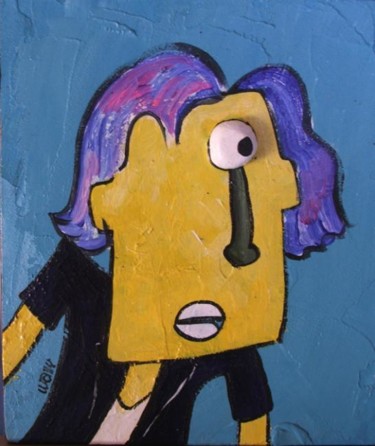 Schilderij getiteld "Tous pareils tous d…" door Wally, Origineel Kunstwerk