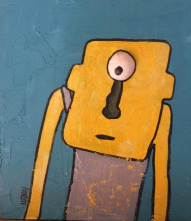 Schilderij getiteld "Tous pareils tous d…" door Wally, Origineel Kunstwerk