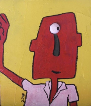 Schilderij getiteld "Tous pareils tous d…" door Wally, Origineel Kunstwerk