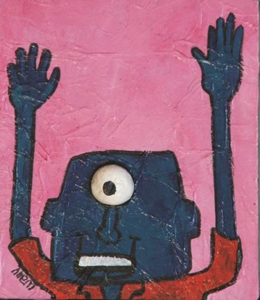 Schilderij getiteld "Tous pareils tous d…" door Wally, Origineel Kunstwerk