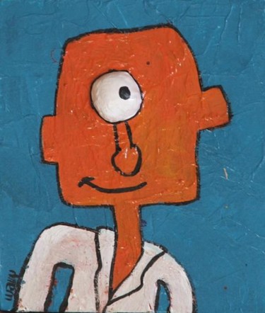 Schilderij getiteld "Tous pareils tous d…" door Wally, Origineel Kunstwerk