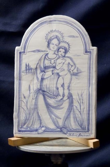 Artigianato intitolato "madonna dellarobbia…" da Silvia Benfenati, Opera d'arte originale