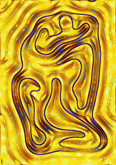 数字艺术 标题为“Yellow” 由Lia Chechelashvili, 原创艺术品, 其他
