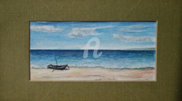 Painting titled "The boat" by Elen Gera, Original Artwork, Oil