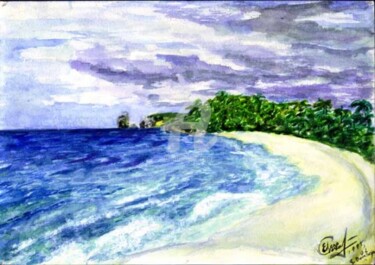 Painting titled "Domenicana" by Elen Gera, Original Artwork, Oil