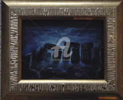Painting titled "Dolmens" by Elen Gera, Original Artwork, Other